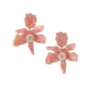 Lele Sadoughi Crystal Lily Earrings
